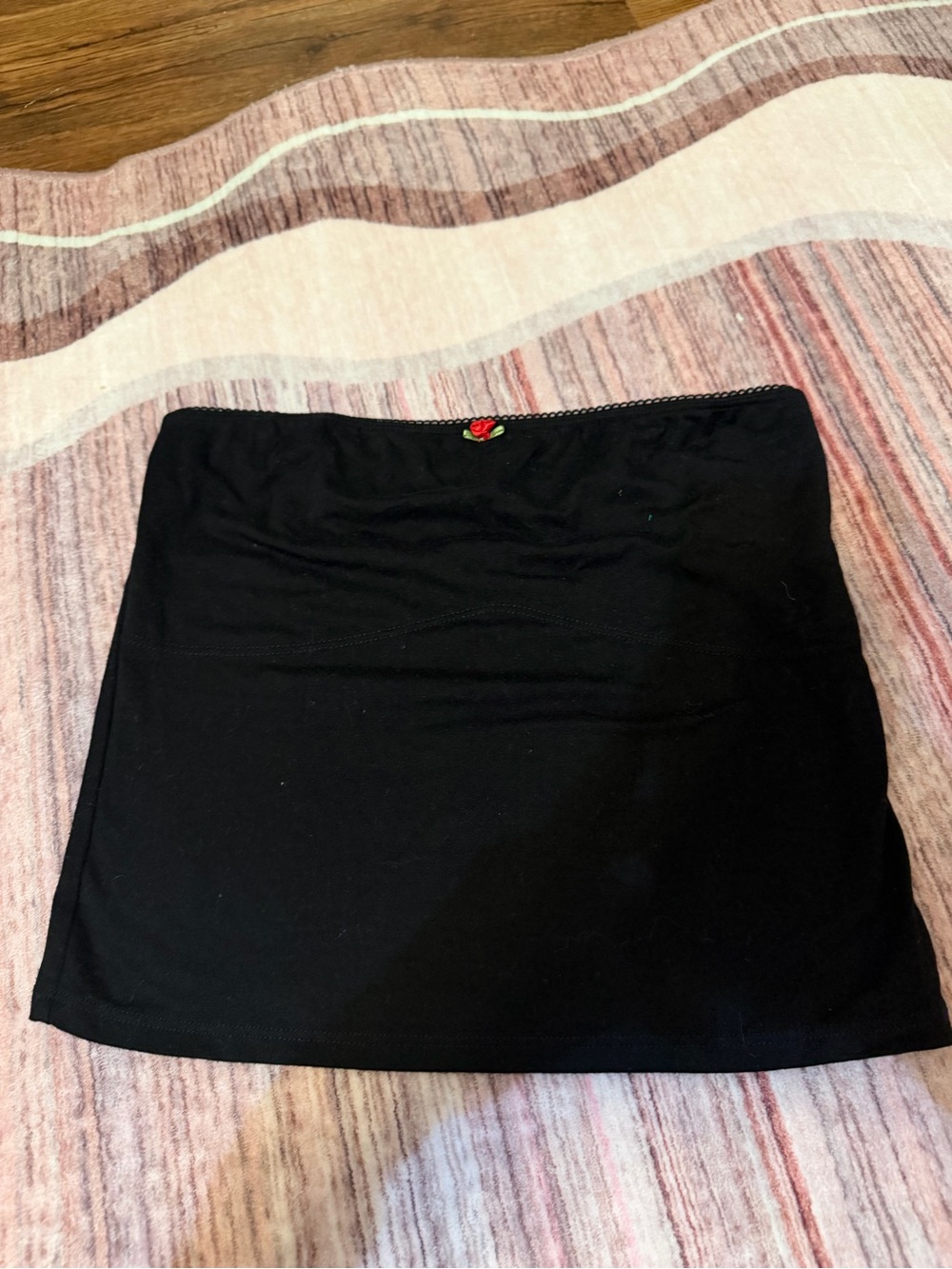 Black Women’s top with Embroidered Detail